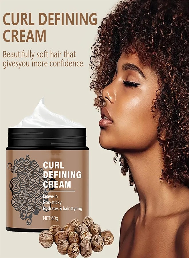 Grospe Black Castor Oil Curl Defining Cream，Long-Lasting Hold Curl Cream for Enhanced Waves and Curls，Lightweight and Anti-Frizz Moisturizing Hair Mask，Suitable for All Curly Hair Types，2.14 Oz - Image 5